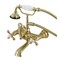 Kingston Brass AE557T7 7-Inch Wall Mount Tub Faucet with Hand Shower, Brushed Brass AE557T7 - alternate 1